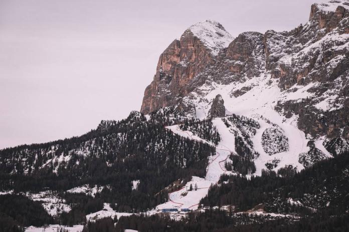 A photo of a snowy mountain 