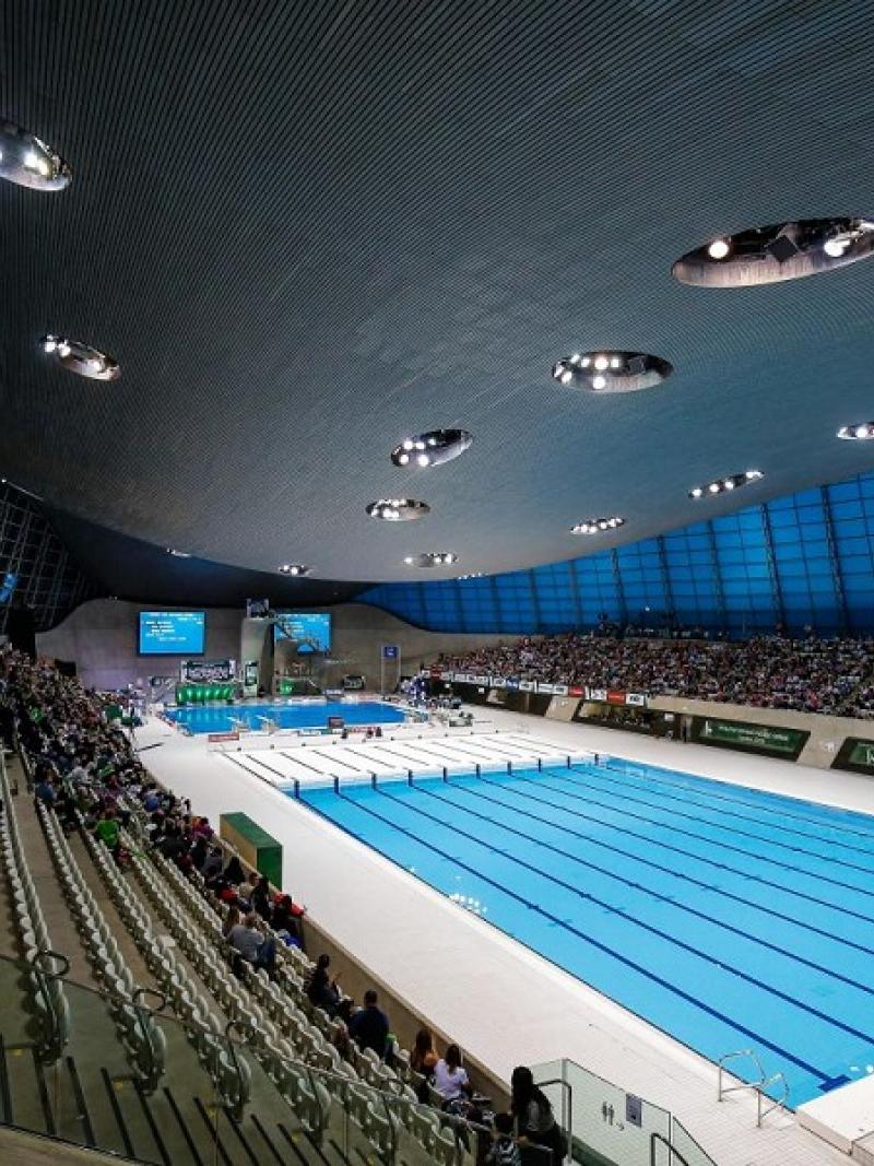 London Aquatics Centre inside