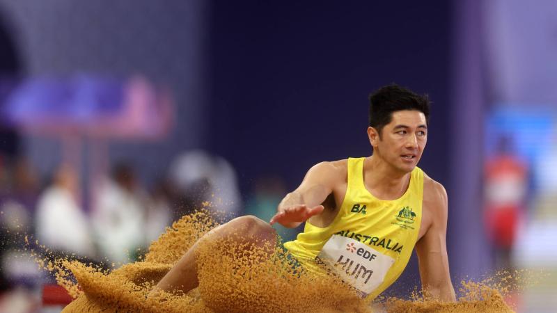 An athlete in action