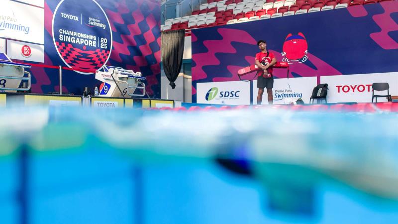 A picture from the Singapore 2025 World Para Swimming Championships