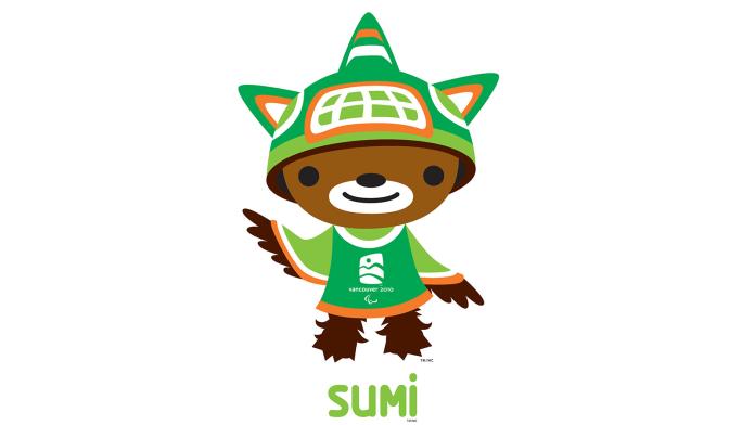 The mascot of the Vancouver 2010 mascot is a brown mascot wearing green clothes and a hat