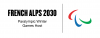 Composite logo of the French Alps 2030 Paralympic Winter Games and the Agitos